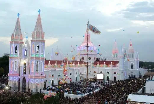Special return at Velankanni Cathedral Mass participation