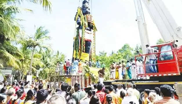 The tallest Anjaneyar statue in Tamil Nadu, dedicated at Srirangam
