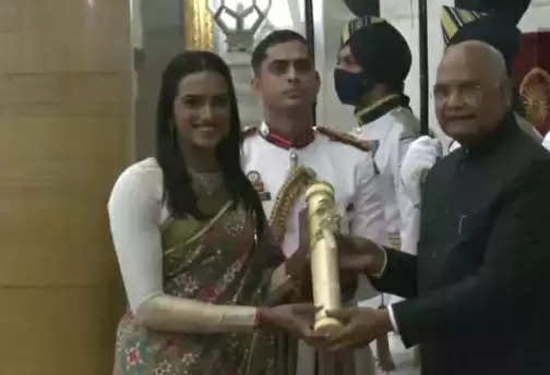 Padma Bhushan Award for PV Sindhu Presented by the President today