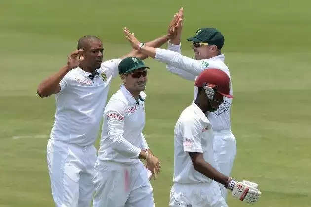 Test match West Indies-South Africa clash .. Field situation 