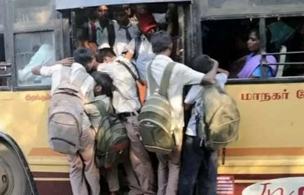 Tamil Nadu Transport Department to prevent students from traveling up stairs ..