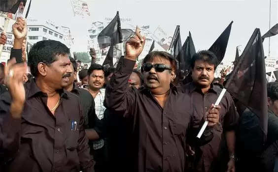 5-day protest Vijaykanth announcement