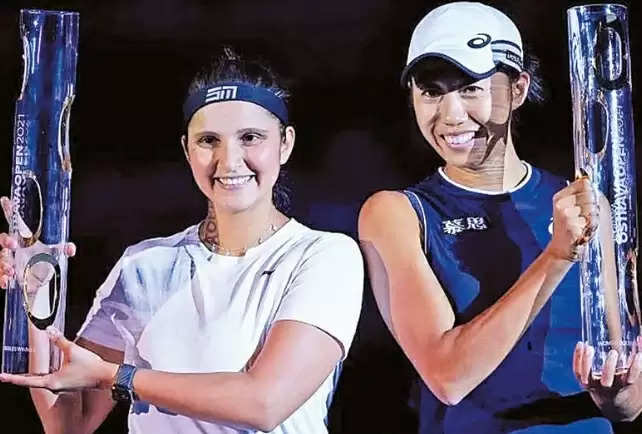'Tennis hurricane' Sania Mirza pair clinched the title.!