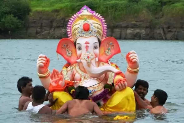 Why dissolve Ganesha in water Mythical interpretation