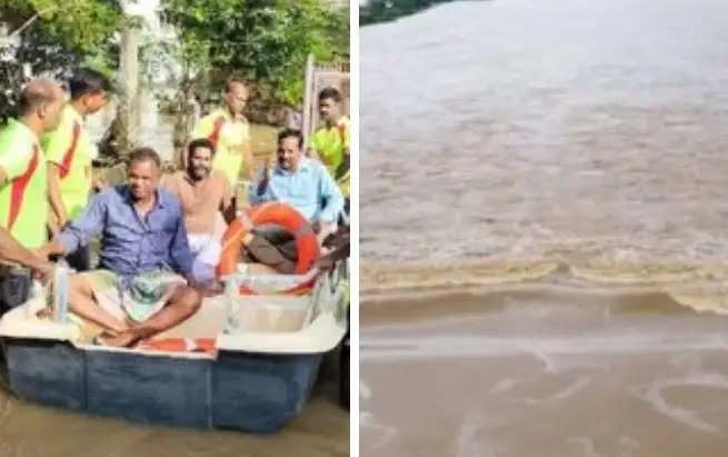 In Cuddalore, flash floods 10,000 houses became like an island ...