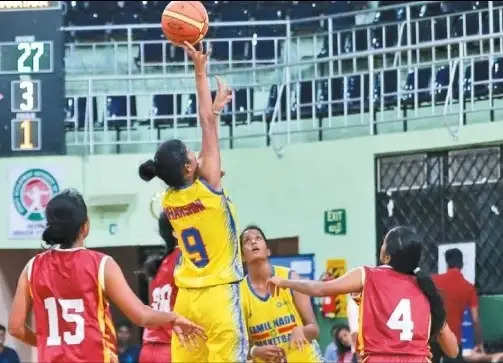 Basketball match in Chennai Tamil Nadu women's team first defeat ..